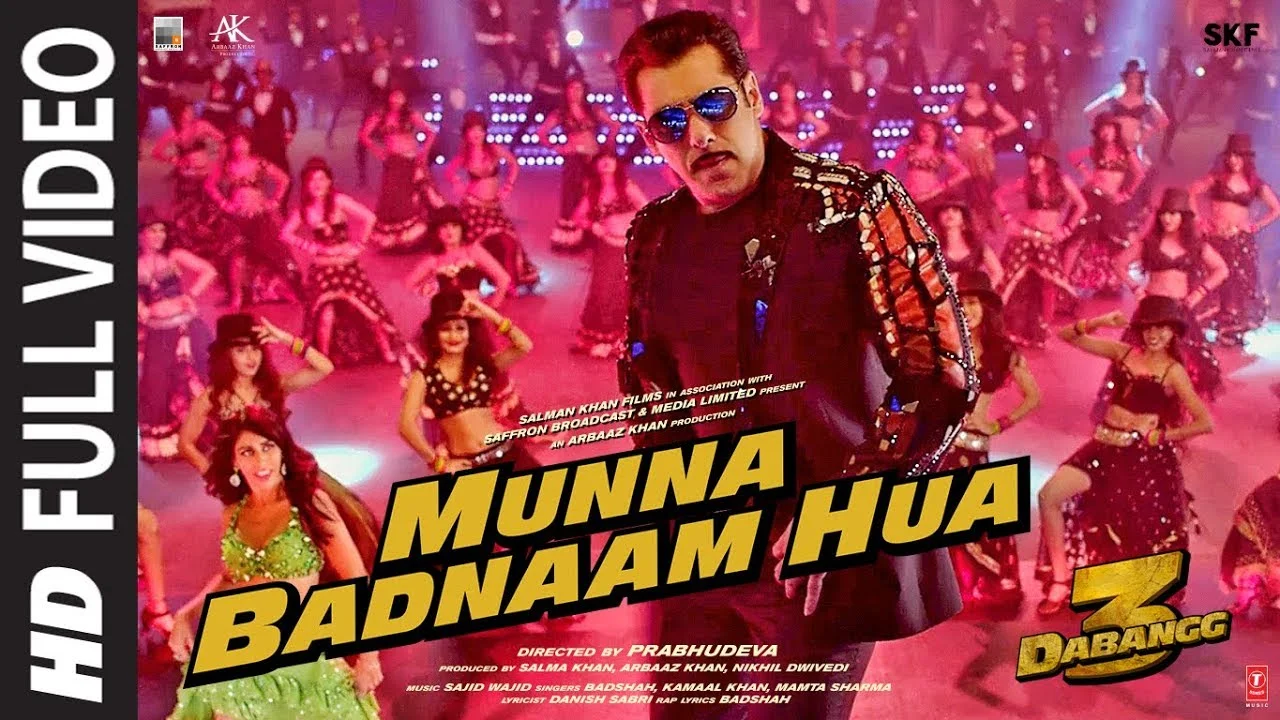 मुन्ना बदनाम हुआ Munna Badnaam Hua Lyrics in Hindi, English – Badshah Munna badnaam hua lyrics in hindi