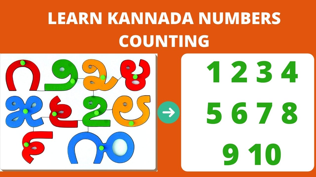 Kannada Numbers Worksheets