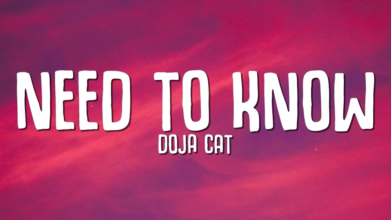 Doja Cat Need To Know Lyrics In English Qzlyrics 