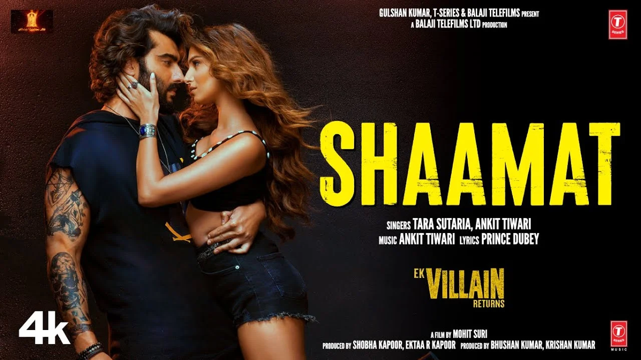 Shaamat Lyrics – Ek Villain Returns | Tara Sutaria shaamat lyrics